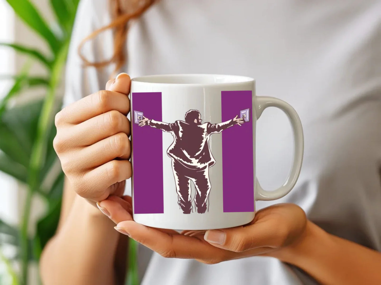 Girl holding mug mockup 10