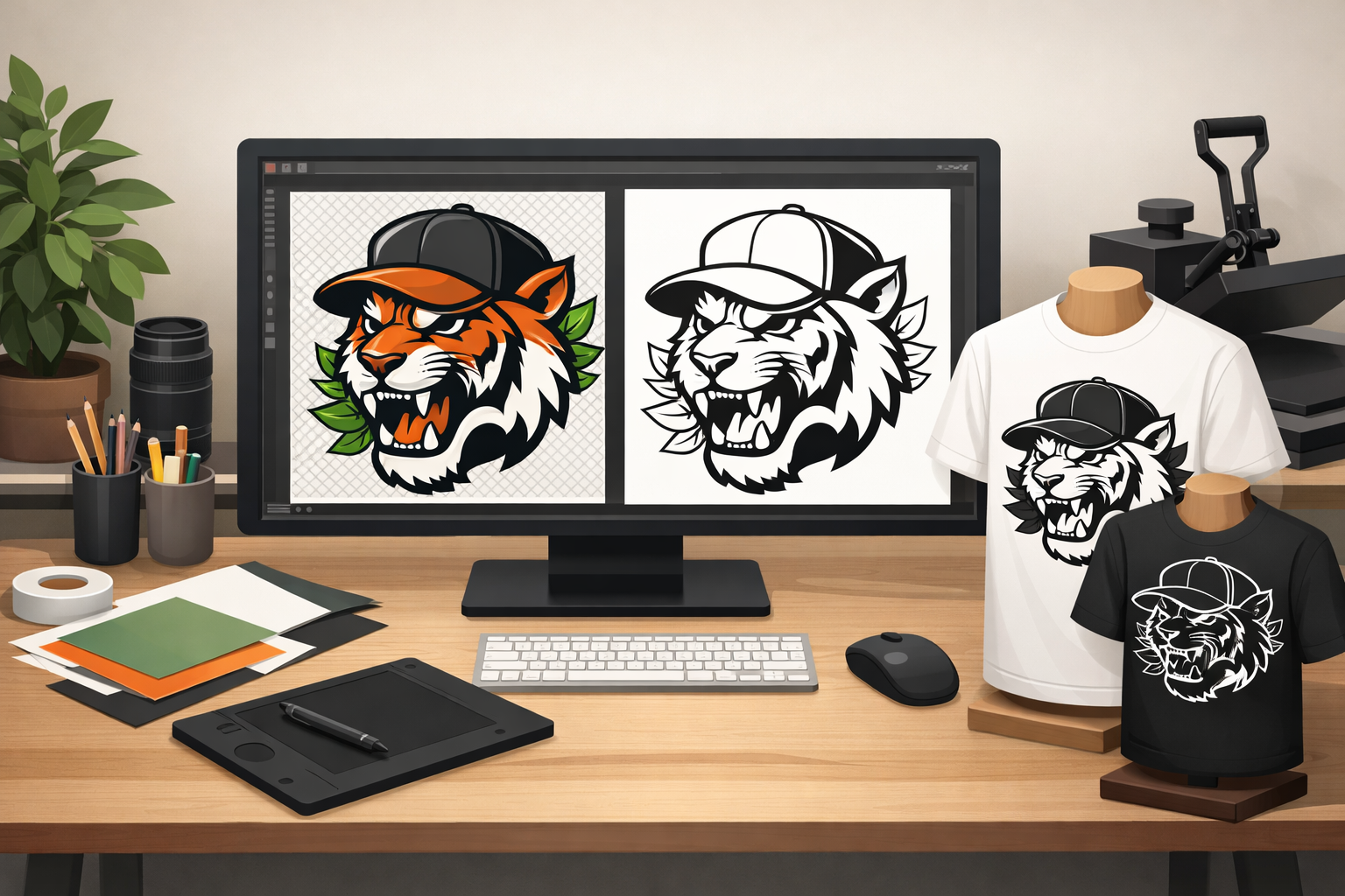 Jak przygotować plik do druku na koszulkę – PNG i plik wektorowy