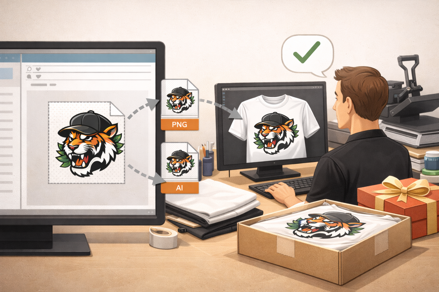 Jak wysłać projekt do druku koszulki bez błędów